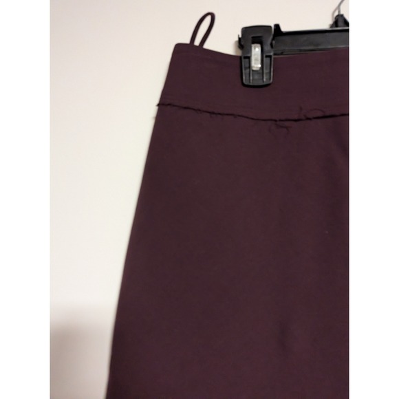 Salvatore Ferragamo Burgundy Wool Blend Raw Edge Pencil Skirt Made in Italy 40 - Picture 2 of 15